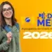 Pé-de-Meia: primeiro pagamento do calendário de 2026 começa em março; confira o valor 9 Jovem estudante sorridente com óculos e mochila escolar ao lado da logo do programa Pé-de-Meia com o ano 2026 em destaque sobre fundo amarelo, representando os beneficiários que aguardam o calendário de pagamentos do programa em 2026