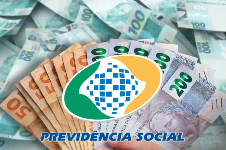 INSS: confira quando deve ser pago o 13º salário em 2026 e quem tem direito 1 Notas de real brasileiro com o símbolo da Previdência Social representando o pagamento do 13º salário para beneficiários do INSS em 2026.