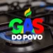 Chama de fogão acesa representando o benefício social Gás do Povo para famílias de baixa renda no Brasil