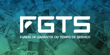 Próximas datas do saque-aniversário do FGTS: veja o calendário atualizado 6 Notas de real espalhadas com destaque para o logo do FGTS, representando o saque-aniversário disponível com calendário atualizado.